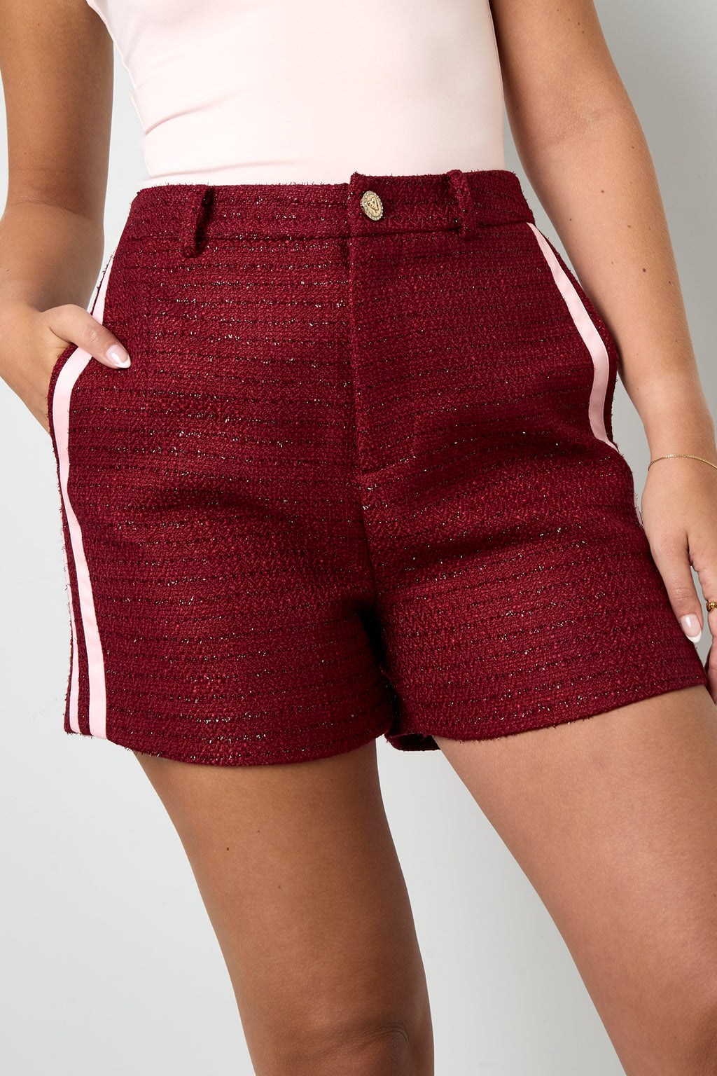 Lurex Tweed short