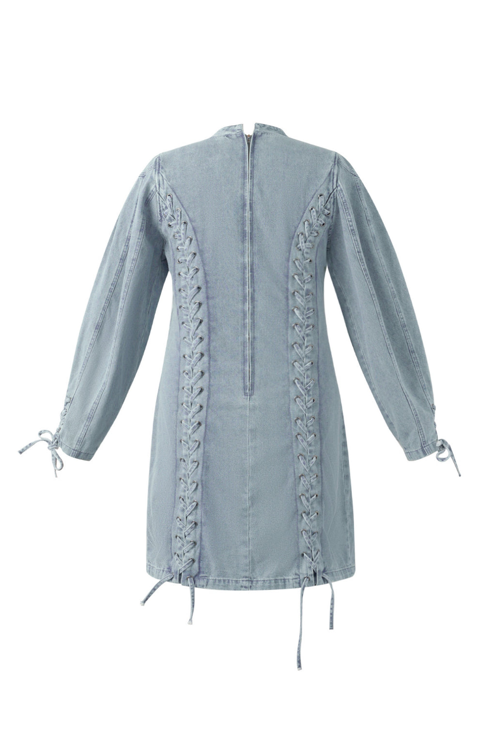 Denim laces dress