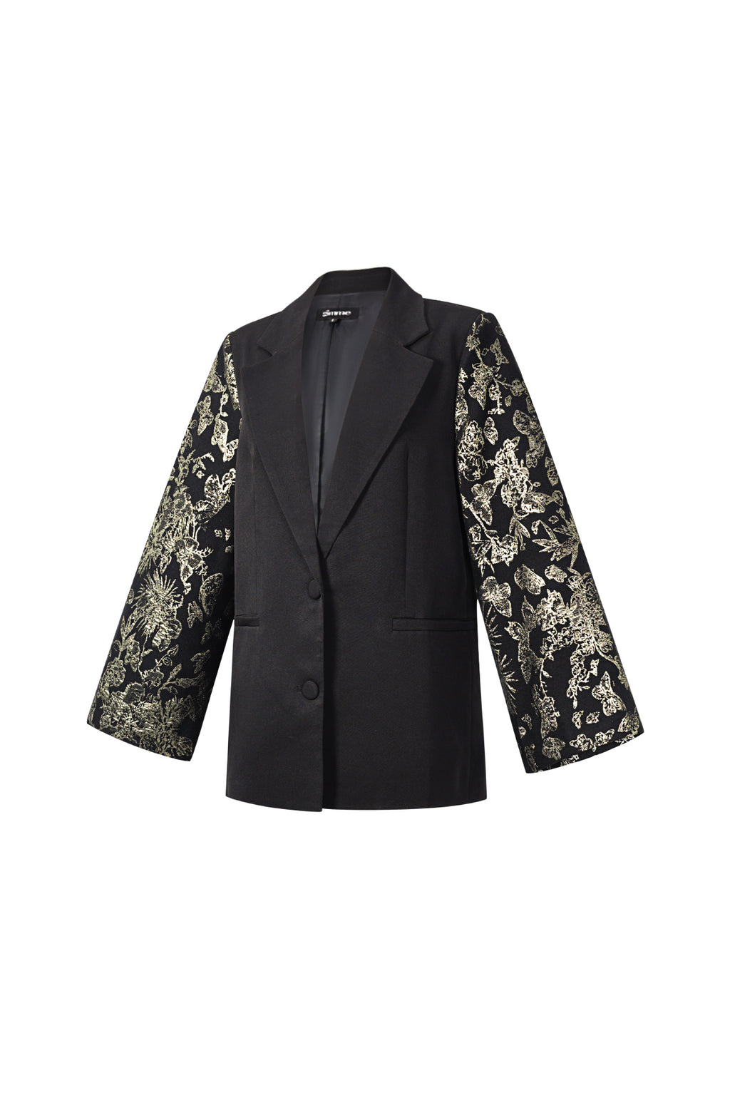 Festive Blazer Jacquard Sleeves