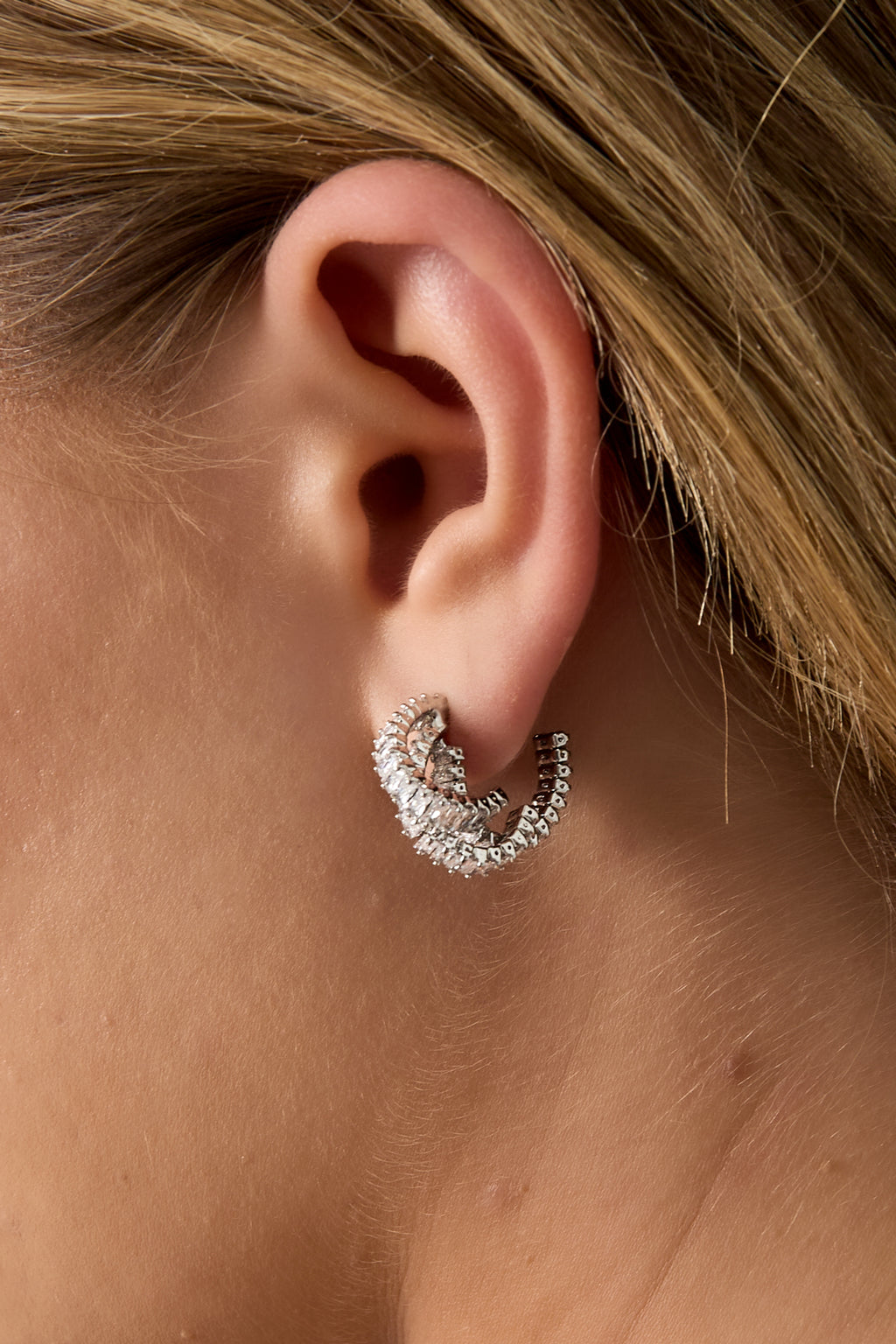 Copper Hoop Earrings Geometric Elegant Christmas Luxurious Series Women's jewelry