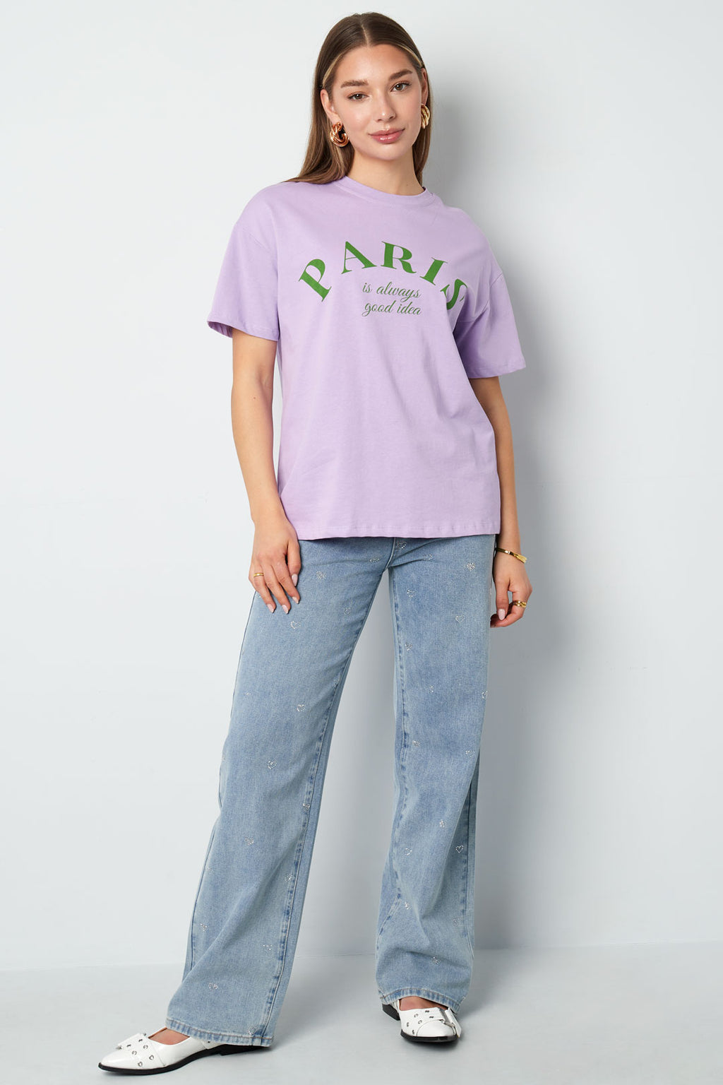 Denim jeans glitter heart